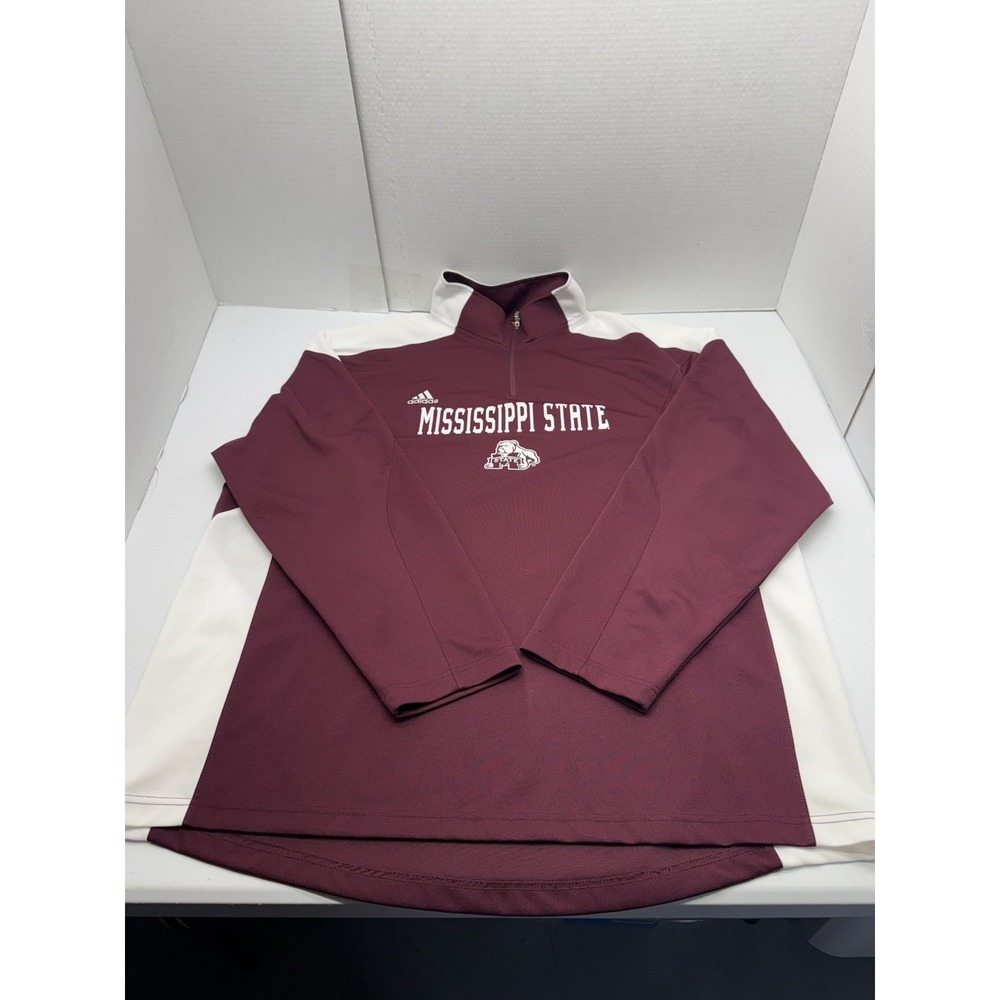Adidas Scorch Clima Proof Mississippi State Pullover Windbreaker Size 2 XL